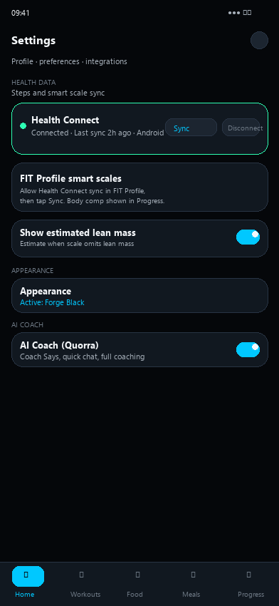 Recovery screen